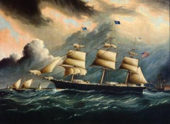 詹姆斯 E 巴特斯沃思 Clipper GASPEE off Sandy Hook 詹姆斯 E 巴特斯沃思 Clipper GASPEE off Sandy Hook